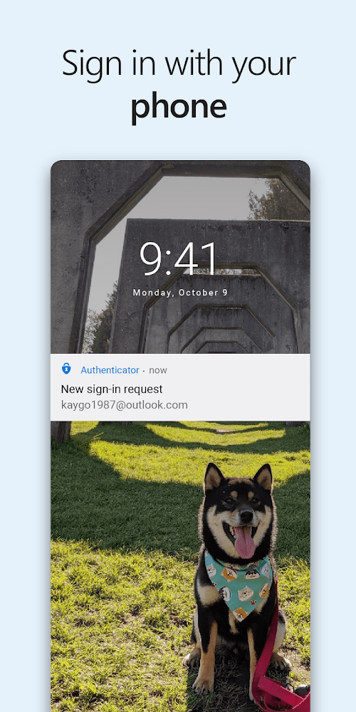Microsoft Authenticator screenshot