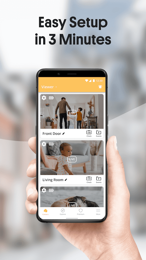 AlfredCamera Home Security app screenshot
