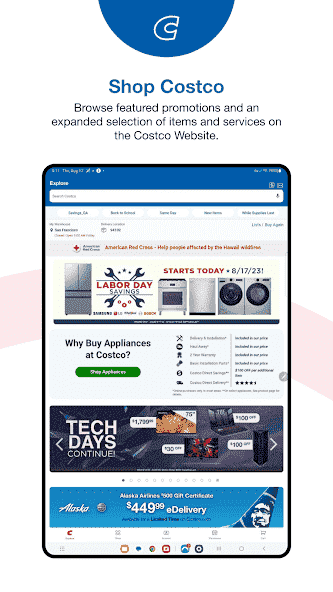 Costco Wholesale screenshot