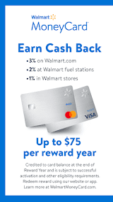 Walmart MoneyCard screenshot