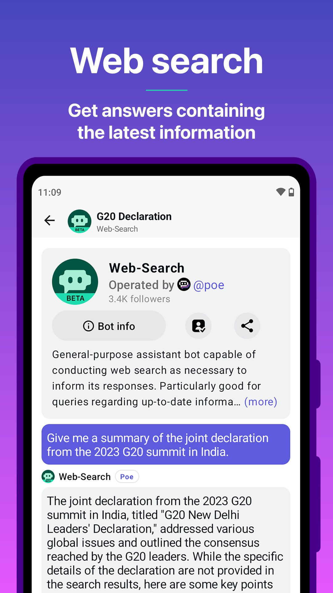 Poe - Fast AI Chat screenshot