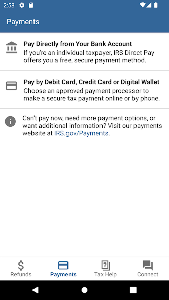 IRS2Go screenshot