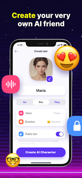 Botify AI: Create. Chat. Bot. screenshot
