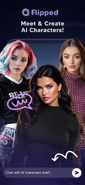 Flipped: Chat & Dating with AI screenshot