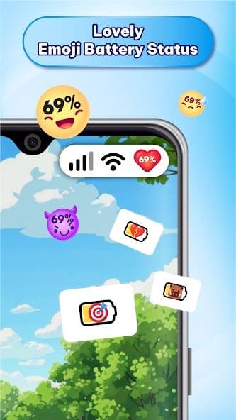 Emoji Battery Widget screenshot